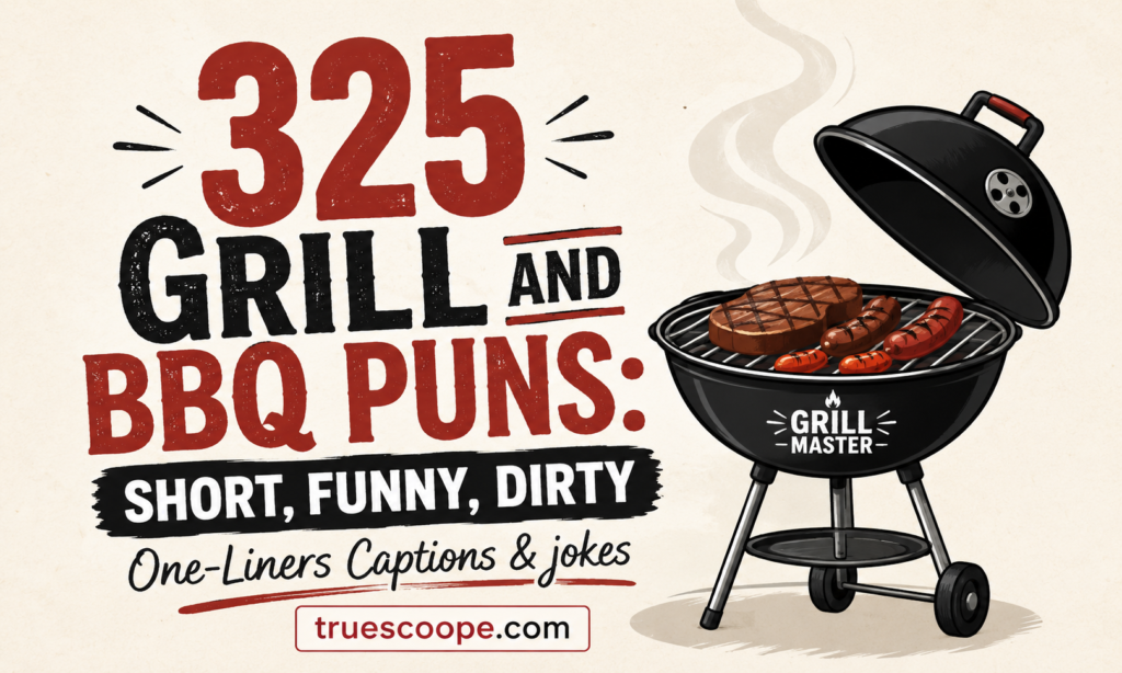 325 Grill and BBQ Puns Short, Funny, Dirty One-Liners Captions & jokes