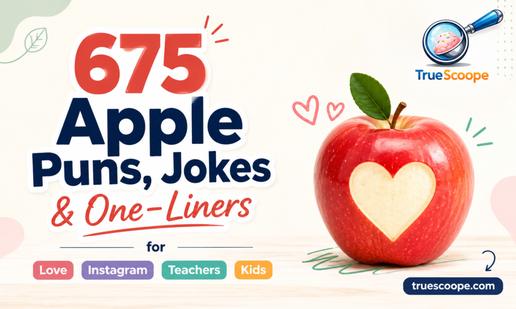675 Apple Puns, Jokes & One-Liners for Love, Instagram, Teachers and Kids