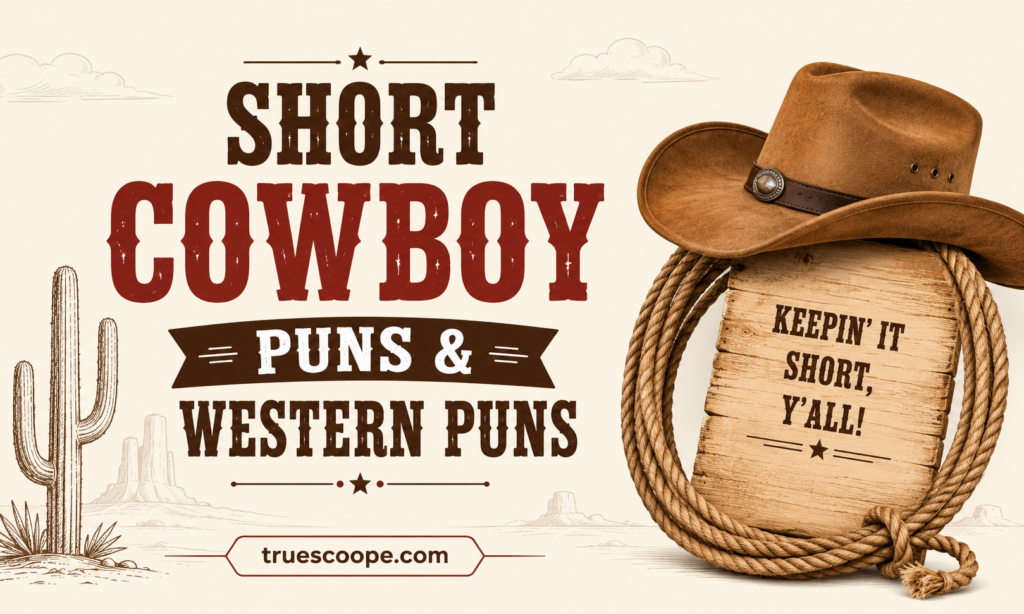 Short Cowboy Puns & Western Puns