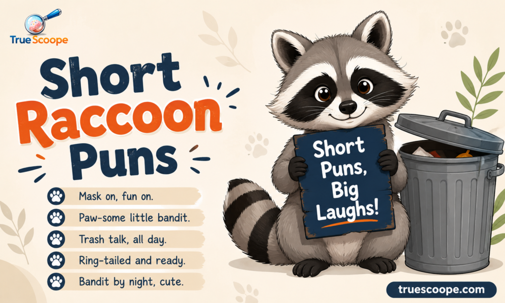 Short Raccoon Puns