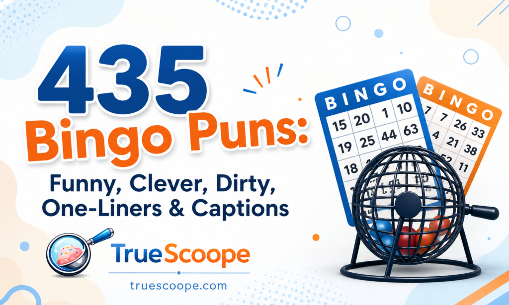 435 Bingo Puns: Funny, Clever, Dirty, One-Liners & Captions