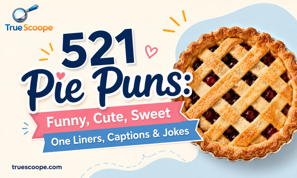 521 Pie Puns Funny, Cute, Sweet One Liners, Captions & Jokes