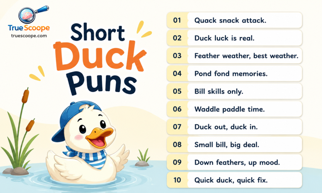 Short Duck Puns ⚡