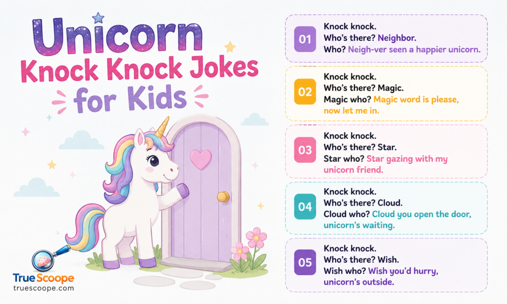 Unicorn Knock Knock Jokes for Kids