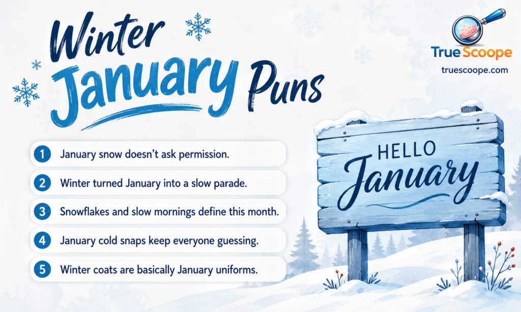 Winter January Puns