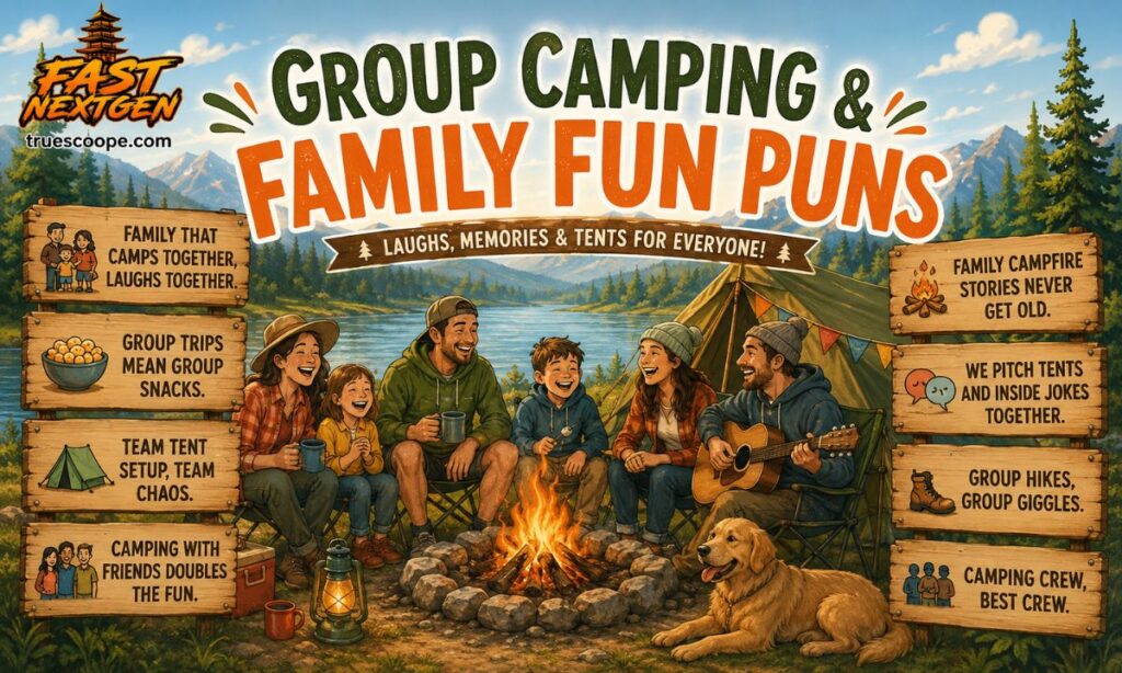 Group Camping & Family Fun Puns