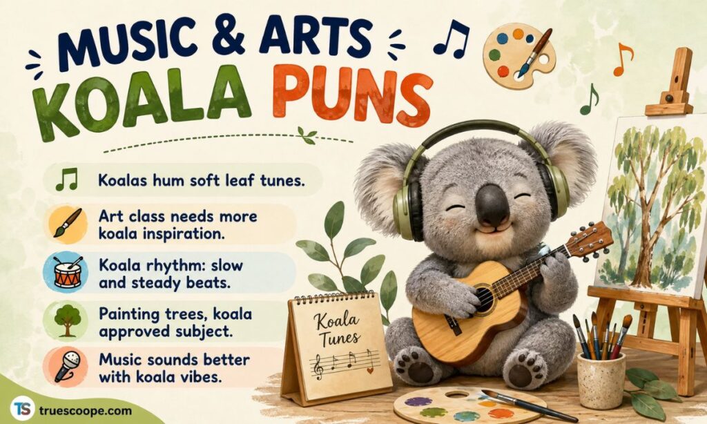 Music & Arts Koala Puns 🎨🎵
