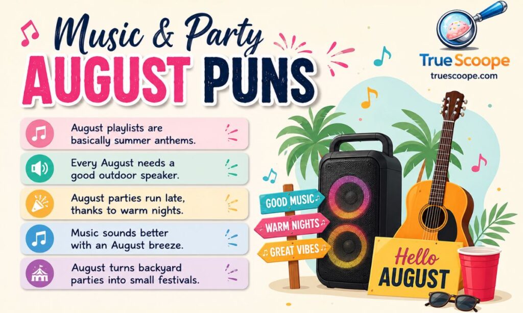 Music & Party August Puns