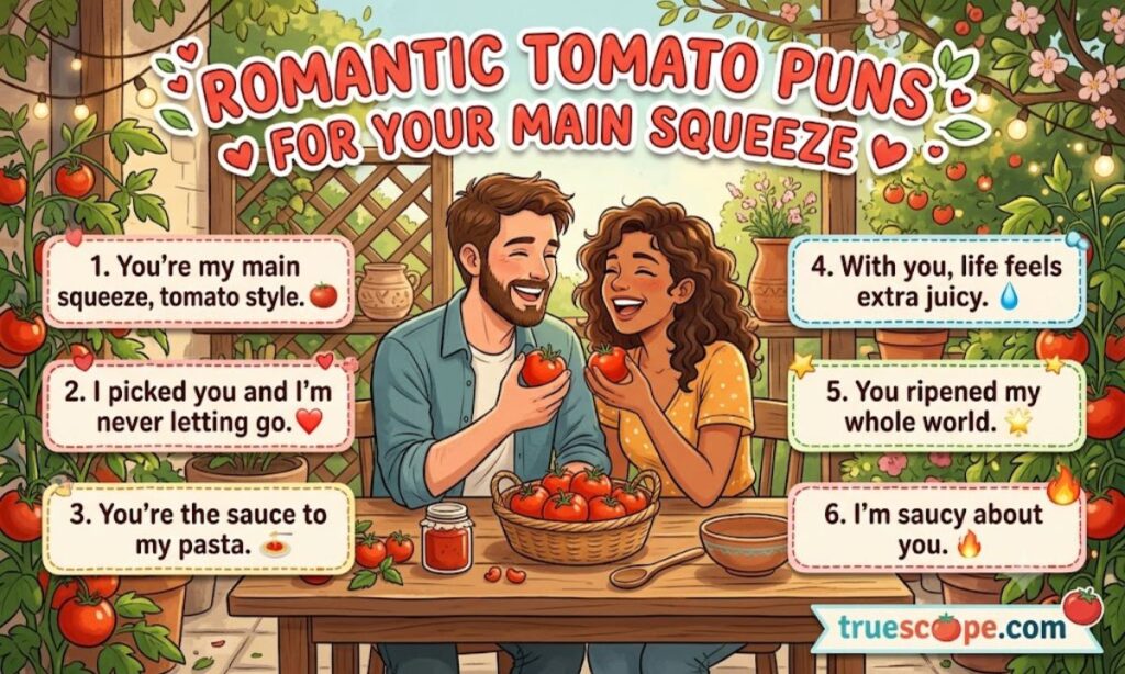 Romantic Tomato Puns for Your Main Squeeze 💘