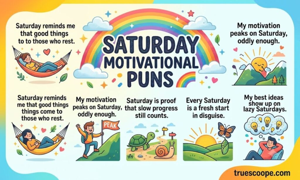 Saturday Motivational Puns 🌈