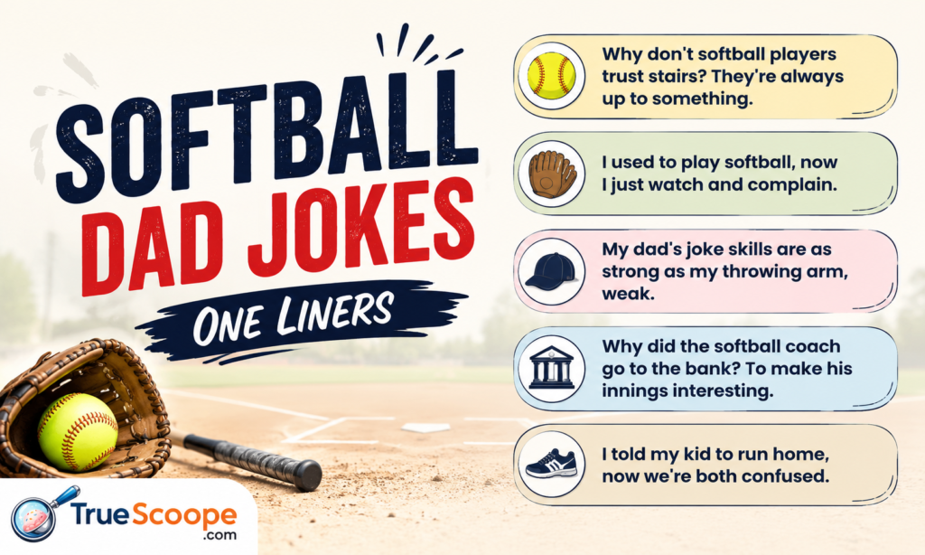 Softball Dad Jokes One Liners