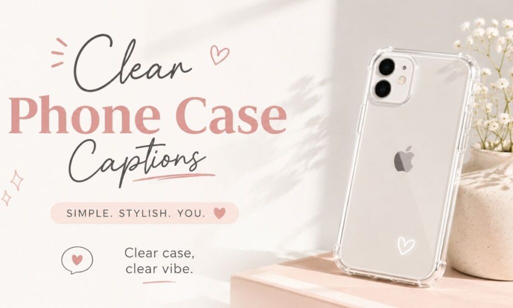 Clear Phone Case Captions