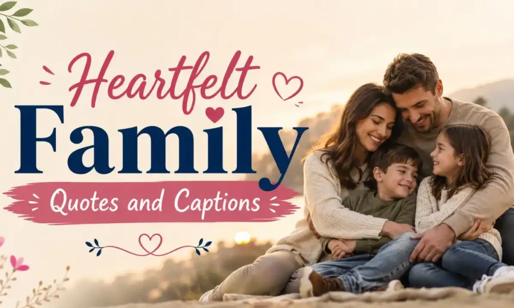 Heartfelt Family Quotes and Captions