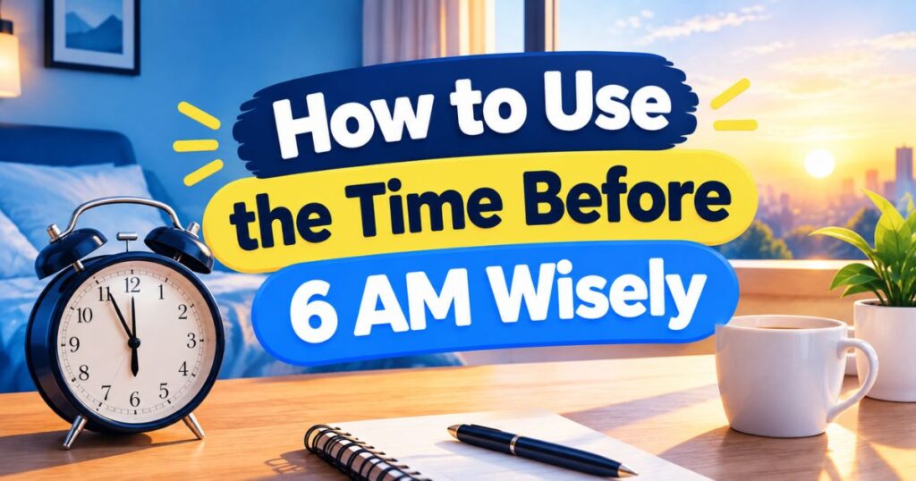 How to Use the Time Before 6 AM Wisely