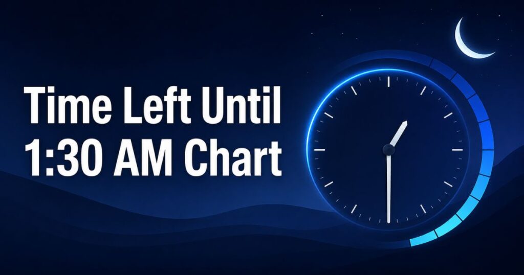 Time Left Until 130 AM Chart
