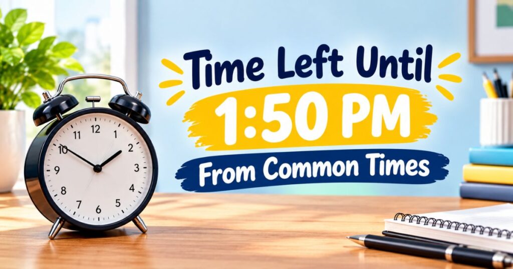 Time Left Until 150 PM From Common Times