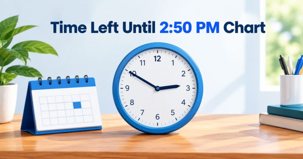 Time Left Until 250 PM Chart