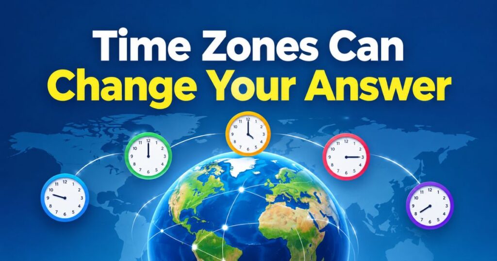 Time Zones Can Change Your Answer