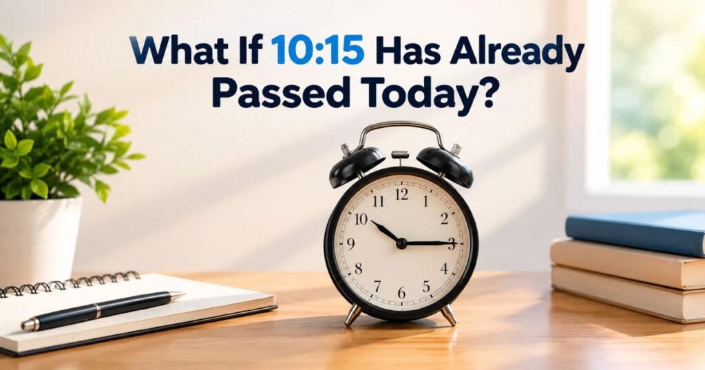 What If 1015 Has Already Passed Today