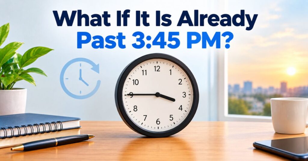 What If It Is Already Past 345 PM