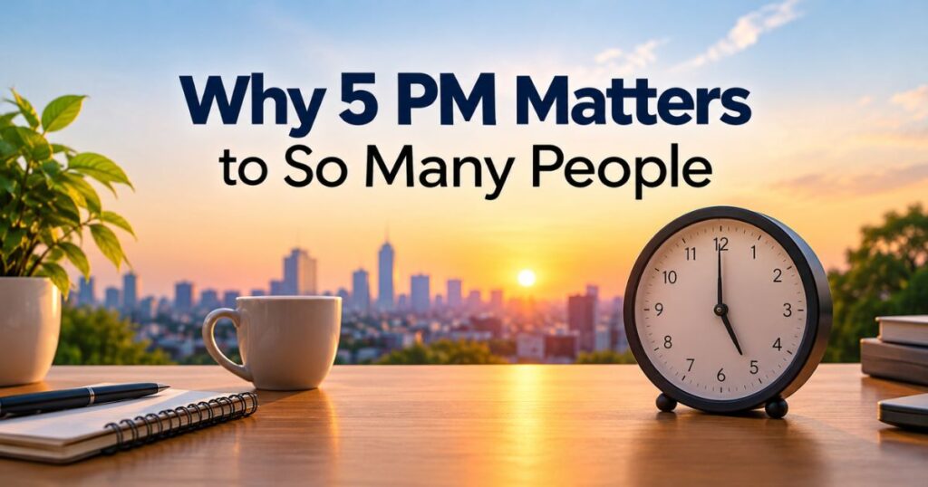 Why 5 PM Matters to So Many People